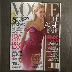 Vogue August 2003 Magazine – Sarah Jessica Parker – Vintage 2000s